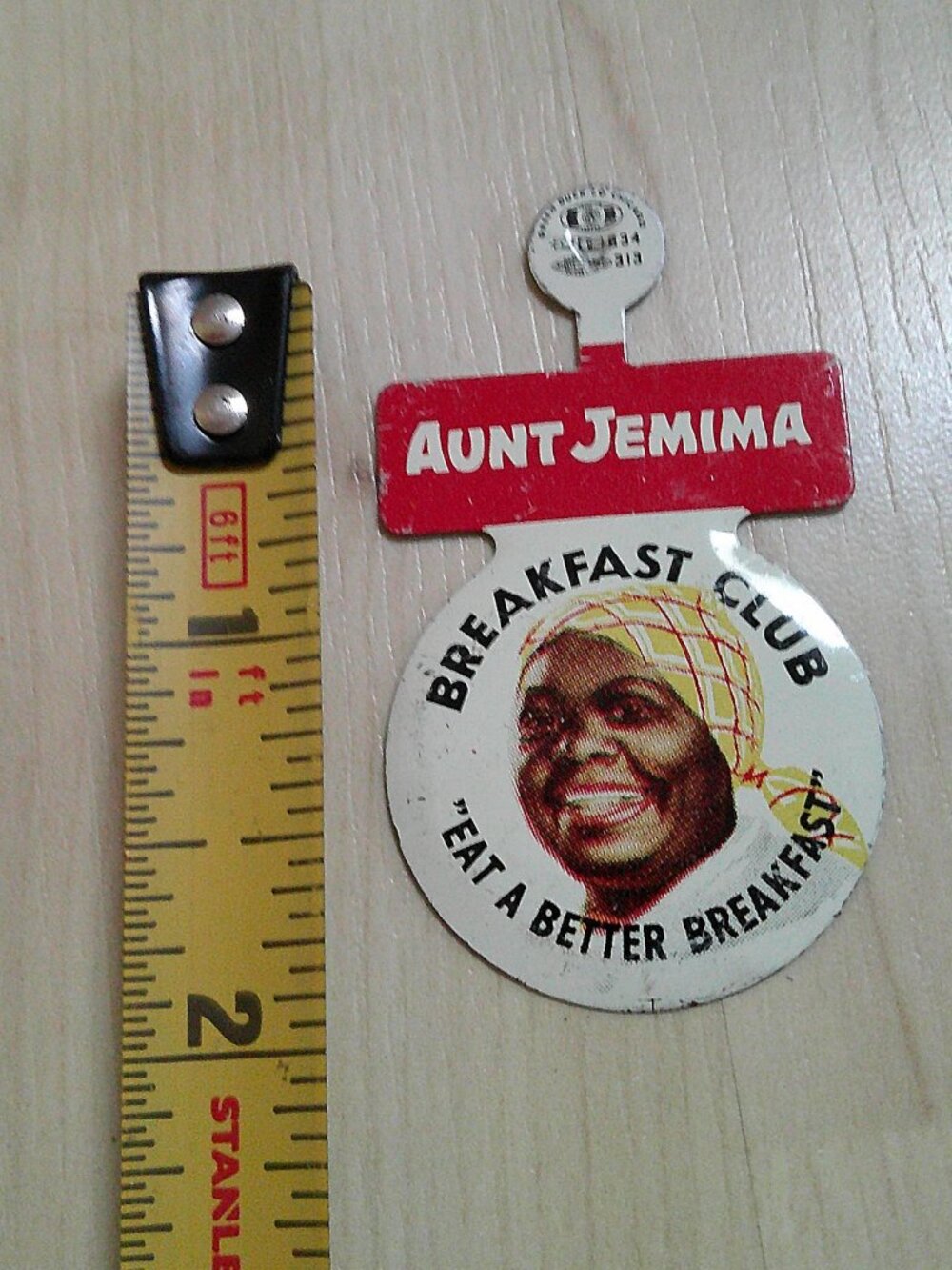 Lot of Aunt Jemima Breakfast Club Advertising Buttons, matchbook - Picture 6 of 16